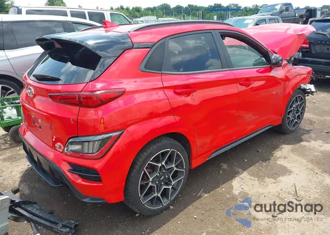 2023 Hyundai Kona N из США, поврежденный, VIN KM8KH3AC4PU008192